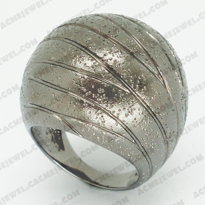 Rings Silver sand / sparkling 2-tone( black rhodium plating(sand finishing)/sparkling finishing)