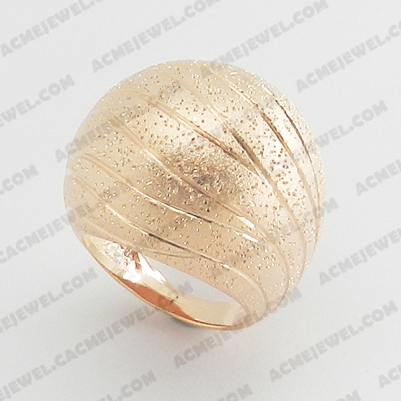 Rings Silver sand / shiny / sparkling 3-tone( rose gold plating  (sand finishing )/rose gold plating /sparkling finishing )
