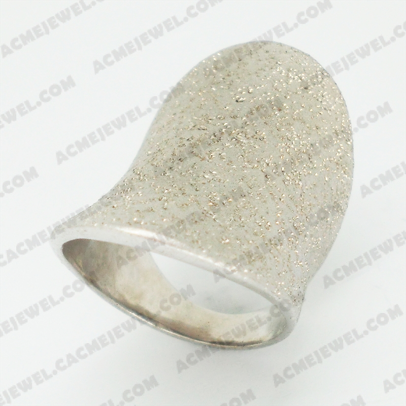 Rings Silver sand / shiny / sparkling 3-tone( rhodium plating (sand finishing)/rhodium plating/ sparkling finishing)