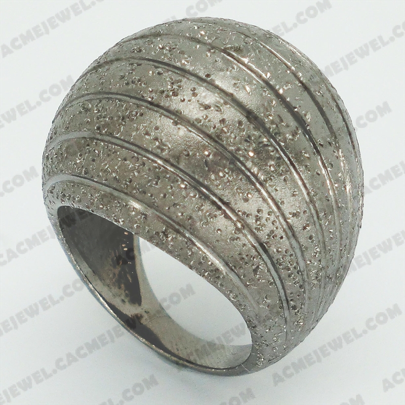 Rings Silver sand / sparkling 2-tone( black rhodium plating(sand finishing)/sparkling finishing)