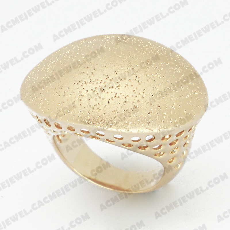 Rings Brass matt / sparkling / shiny 3-tone( matt  gold plating / sparkling finishing / gold plating)