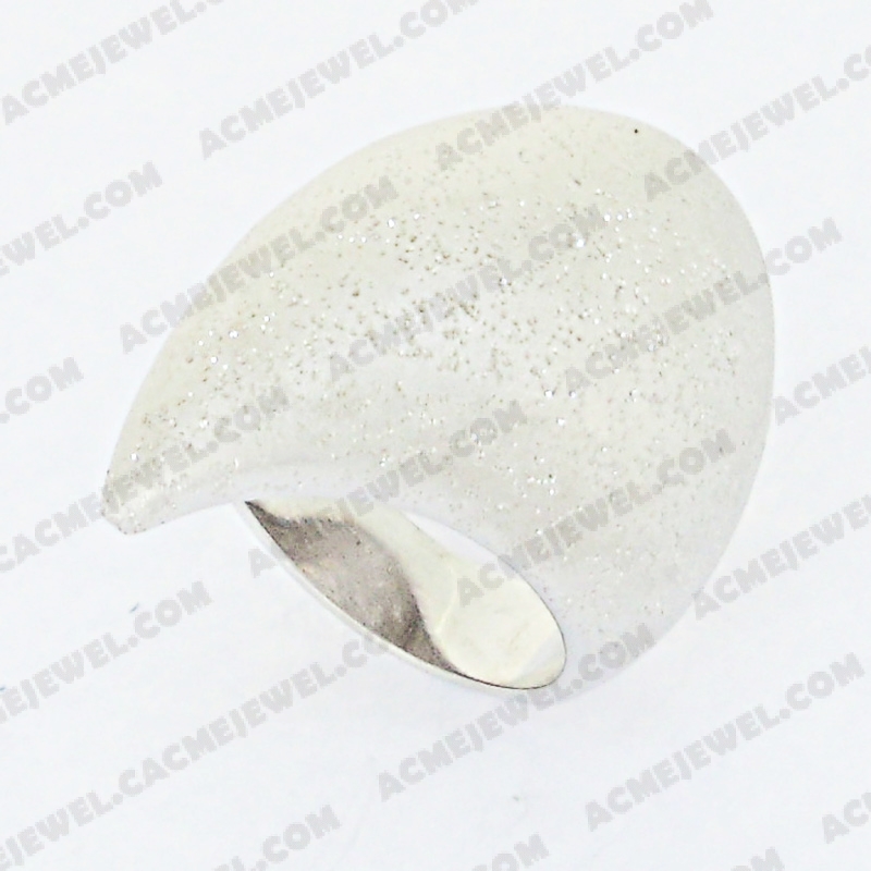Rings Brass matt / sparkling / shiny 3-tone( matt rhodium  plating / sparkling finishing /rhodium plating)