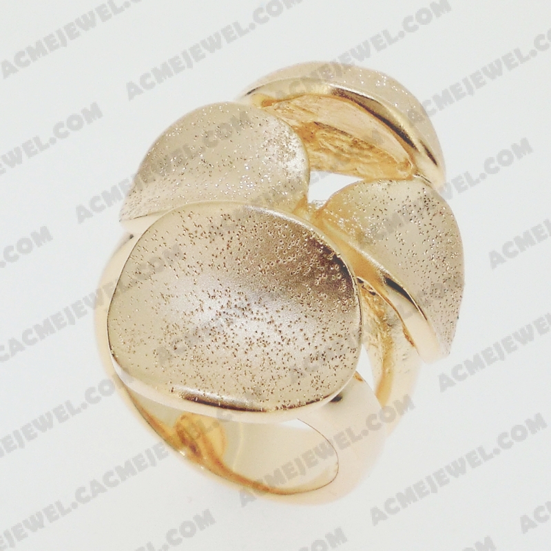 Rings Brass matt / sparkling / shiny 3-tone( matt rose gold plating / sparkling finishing /rose gold plating)