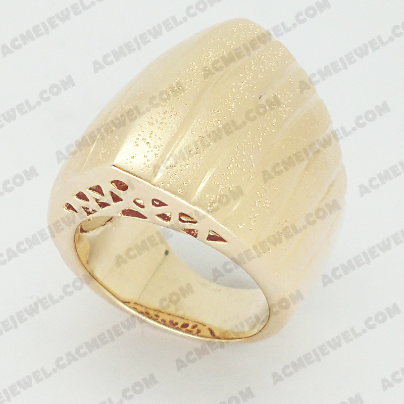 Rings Brass matt / sparkling / shiny 3-tone( matt  gold plating / sparkling finishing / gold plating)