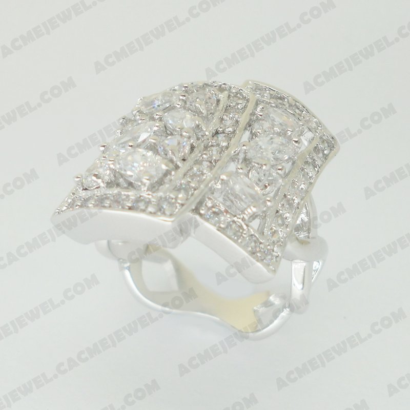 Rings Brass Shiny Rhodium