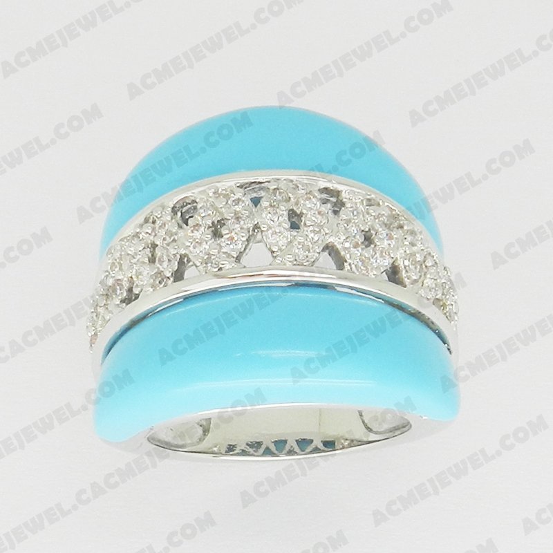 Rings Brass Shiny Rhodium