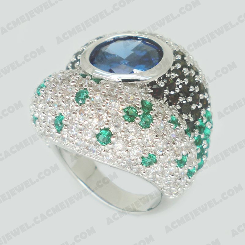 Rings Brass Shiny Rhodium