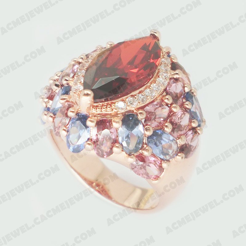 Rings Brass Shiny Rose gold