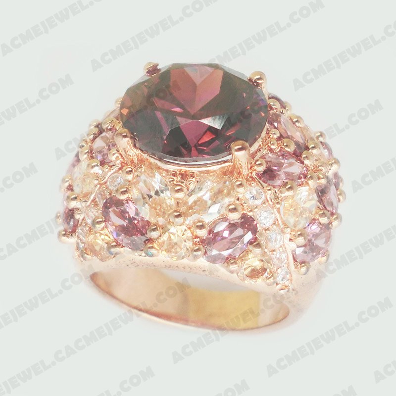 Rings Brass Shiny Rose gold