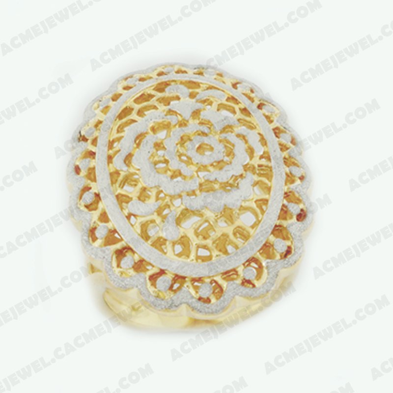 Rings Brass Sand finishing Gold / Rhodium