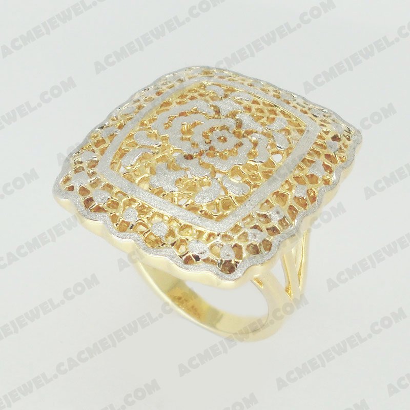 Rings Brass Sand finishing Gold / Rhodium