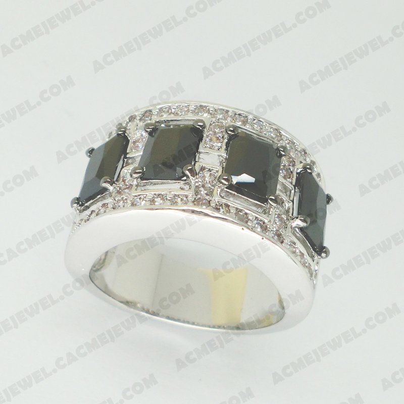 Rings Brass Shiny Rhodium