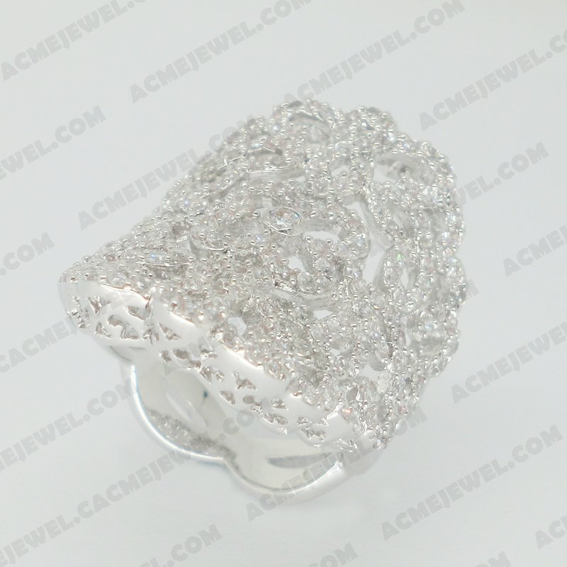 Rings Brass Shiny Rhodium