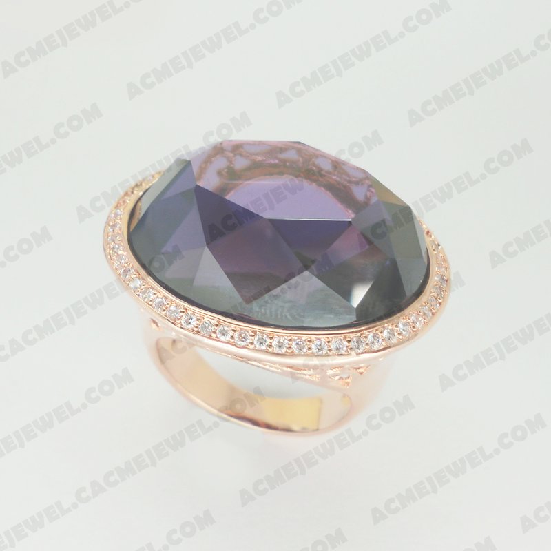 Rings Brass Shiny Rose gold