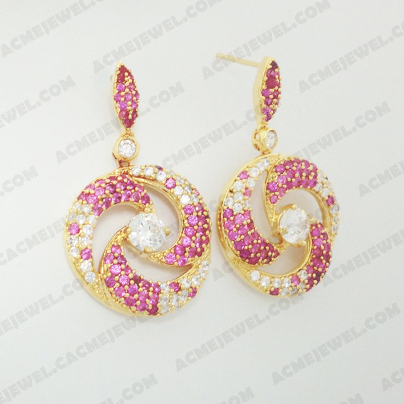Earrings Brass Shiny Gold