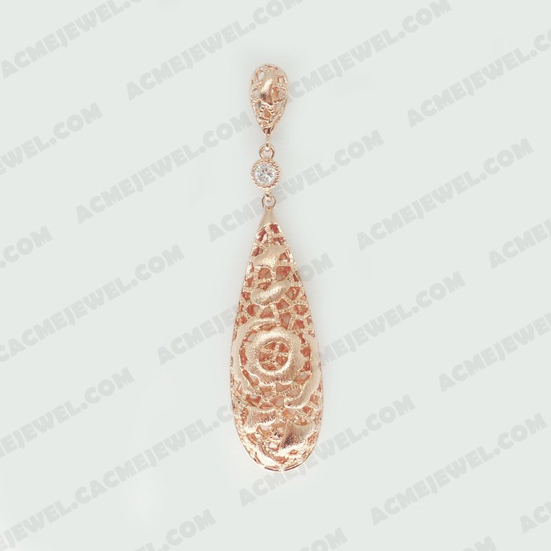 Pendants Brass Sand finishing Rose gold