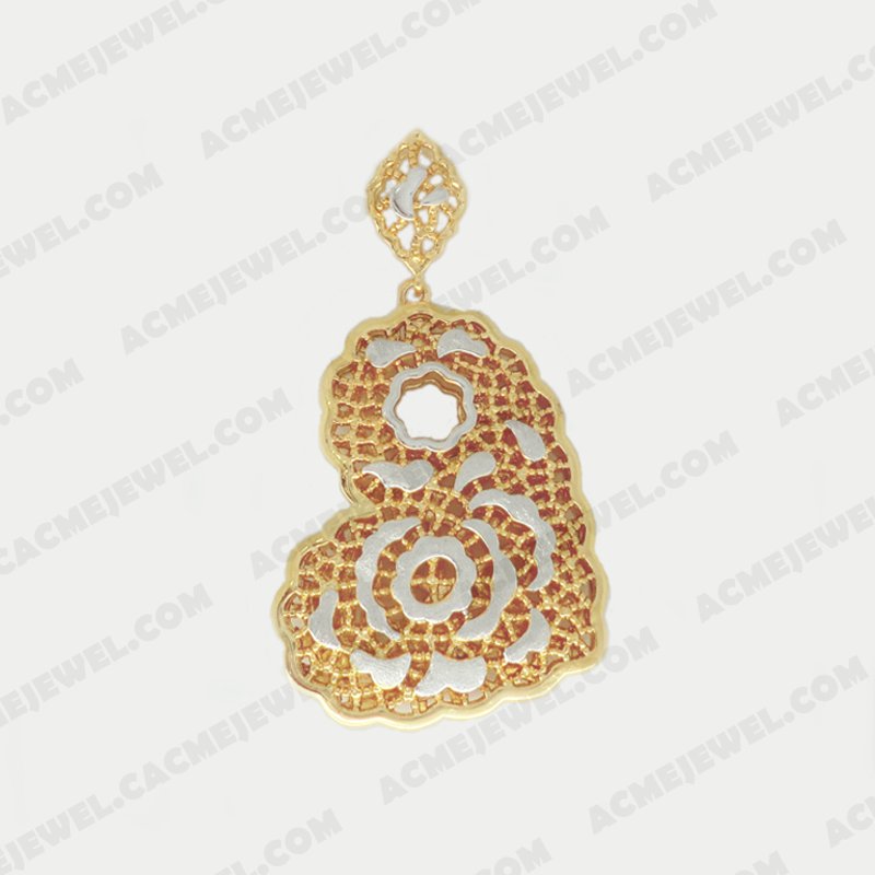Pendants Brass Sand finishing Gold / Rhodium