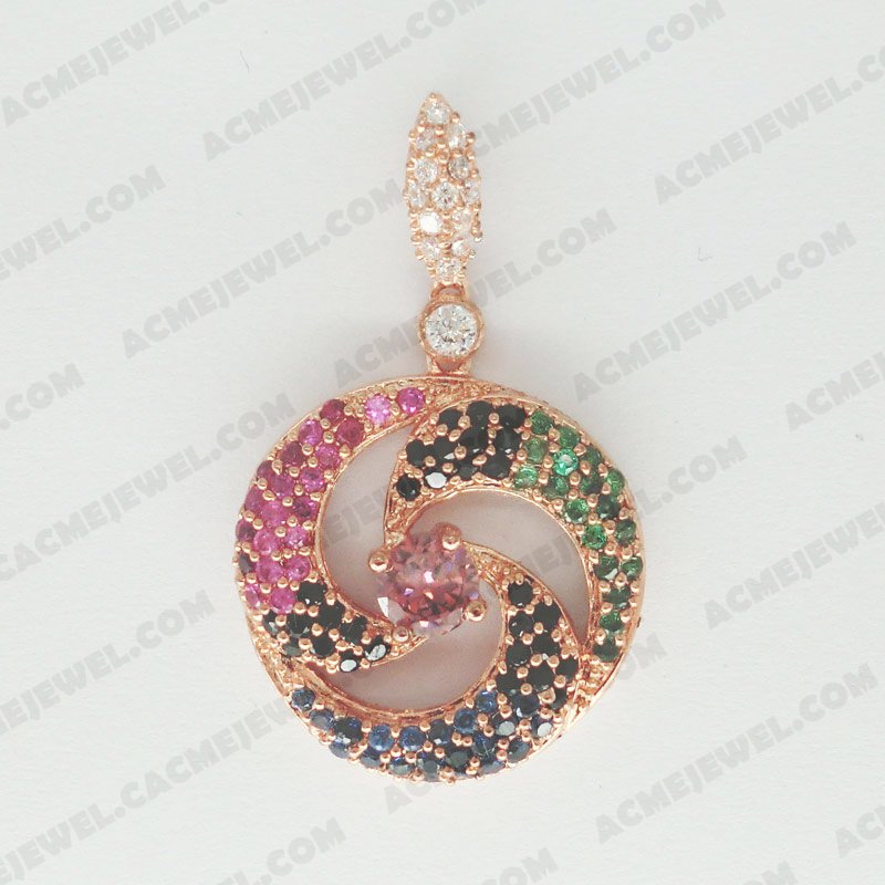 Pendants Brass Shiny Rose gold