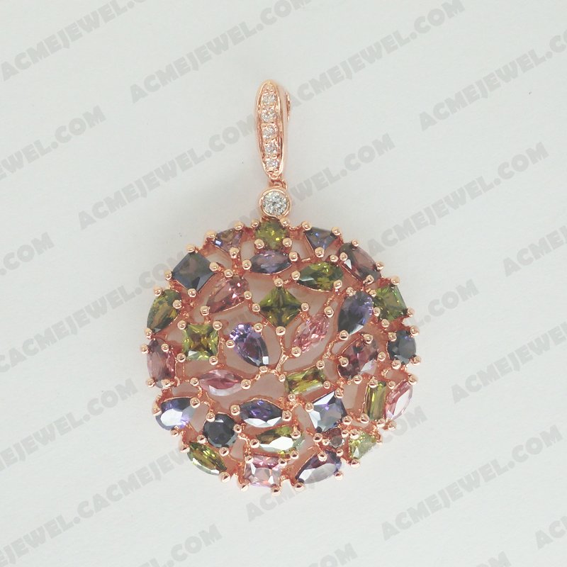 Pendants Brass Shiny Rose gold