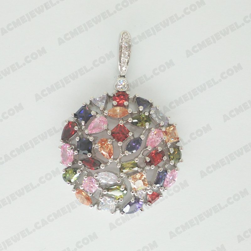 Pendants Brass Shiny Rhodium