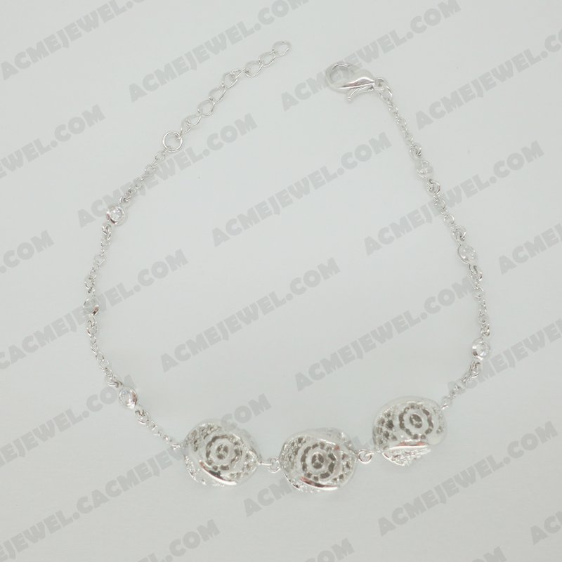 Bracelets & Bangles Brass Sand finishing / Shiny Rhodium