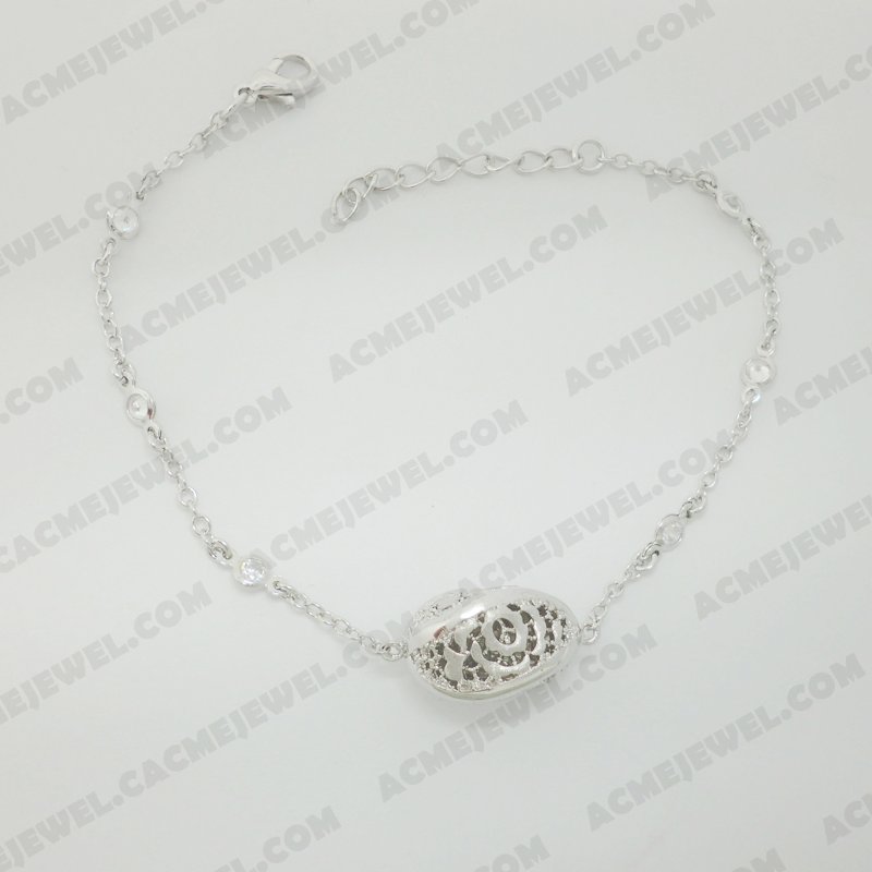 Bracelets & Bangles Brass Sand finishing / Shiny Rhodium