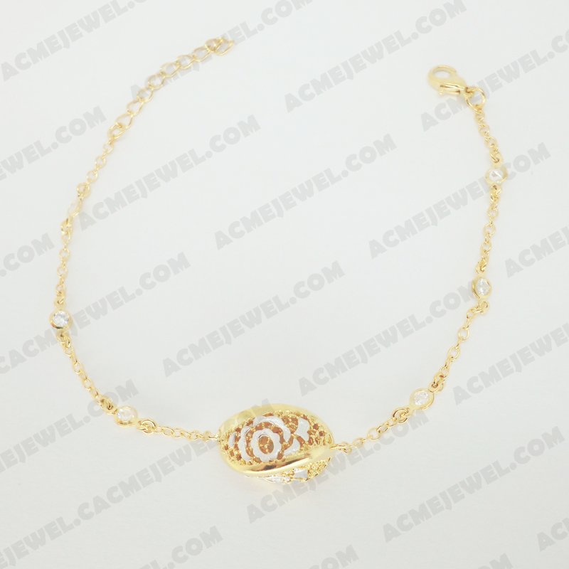 Bracelets & Bangles Brass Sand finishing / Shiny Rhodium / Gold
