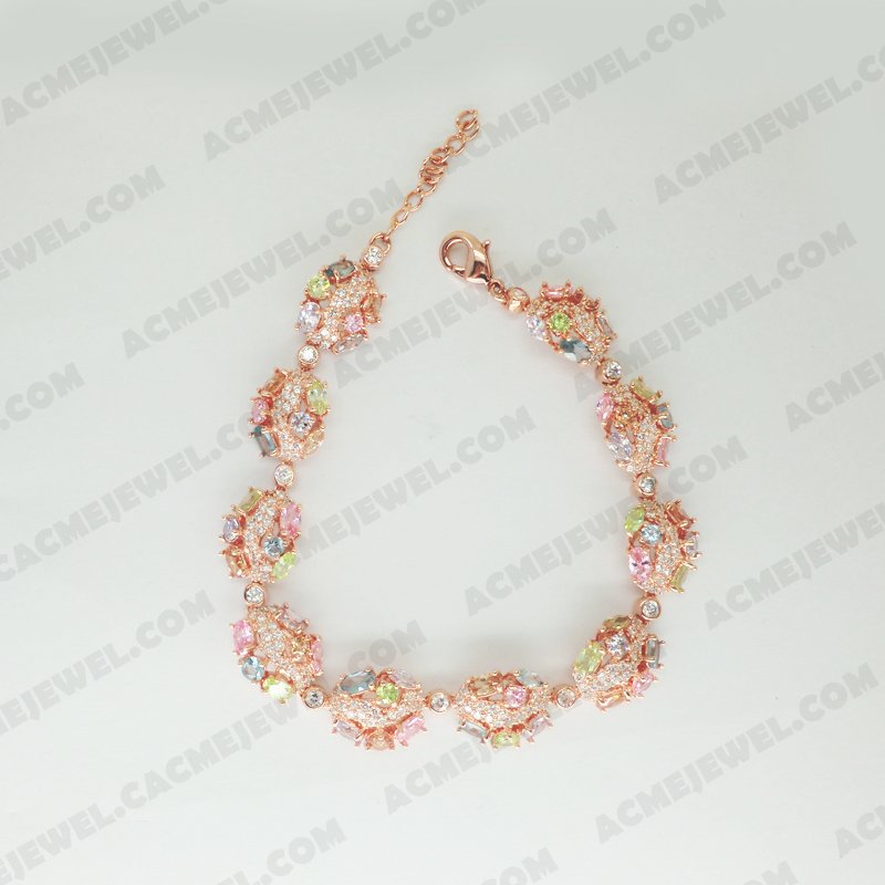 Bracelets & Bangles Brass Shiny Rose gold