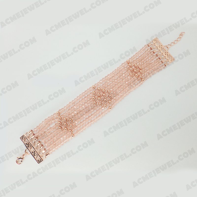 Bracelets & Bangles Brass Shiny Rose gold