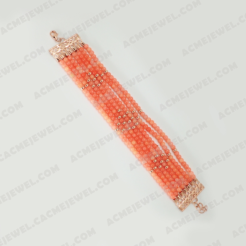 Bracelets & Bangles Brass Shiny Rose gold