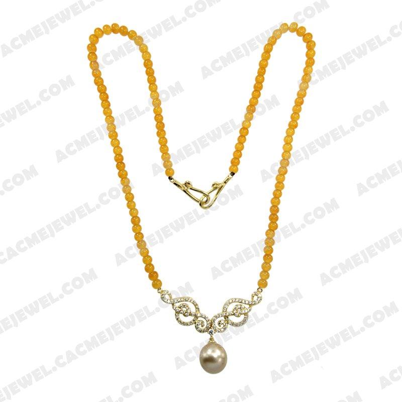 Necklace Silver / Brass  Gold plating