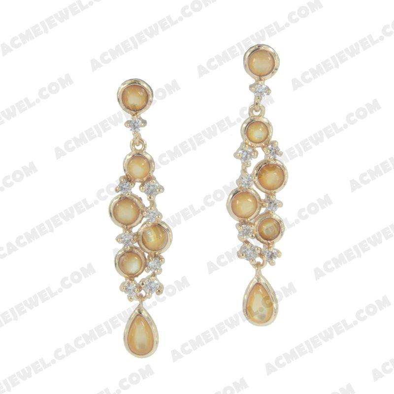 Earrings 925 sterling silver   Gold 