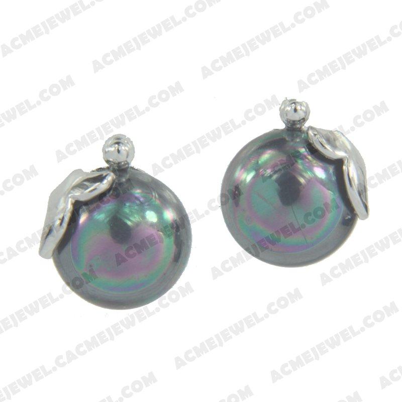 Earrings 925 sterling silver   Rhodium 