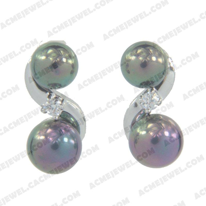 Earrings 925 sterling silver   Rhodium 