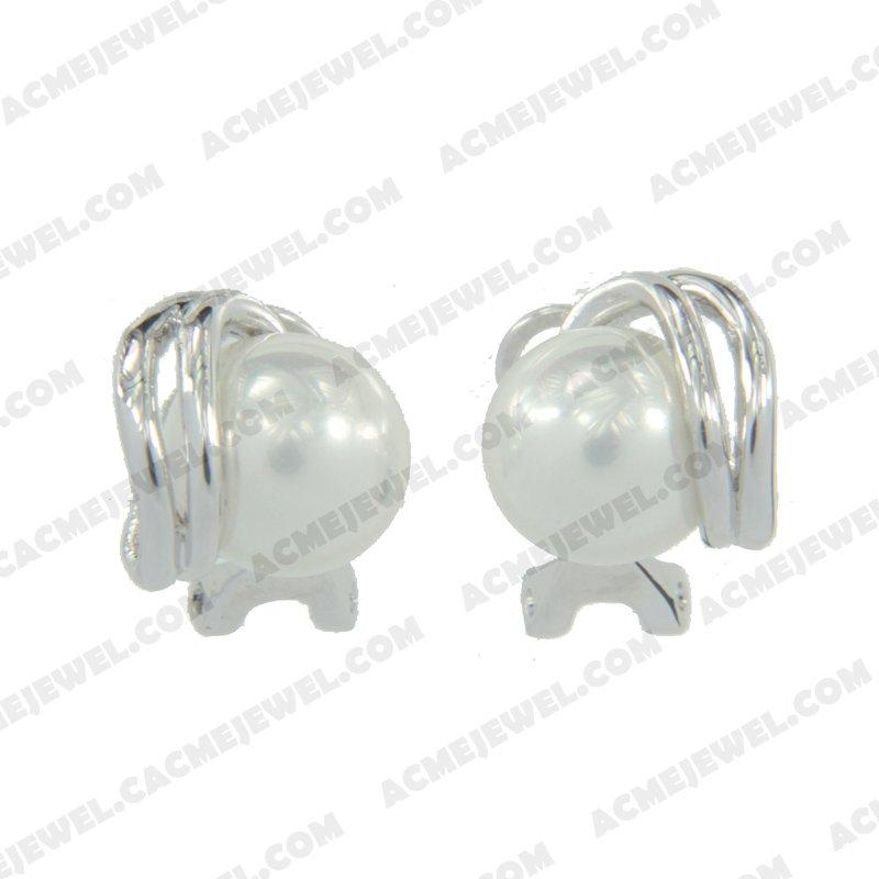 Earrings 925 sterling silver   Rhodium 