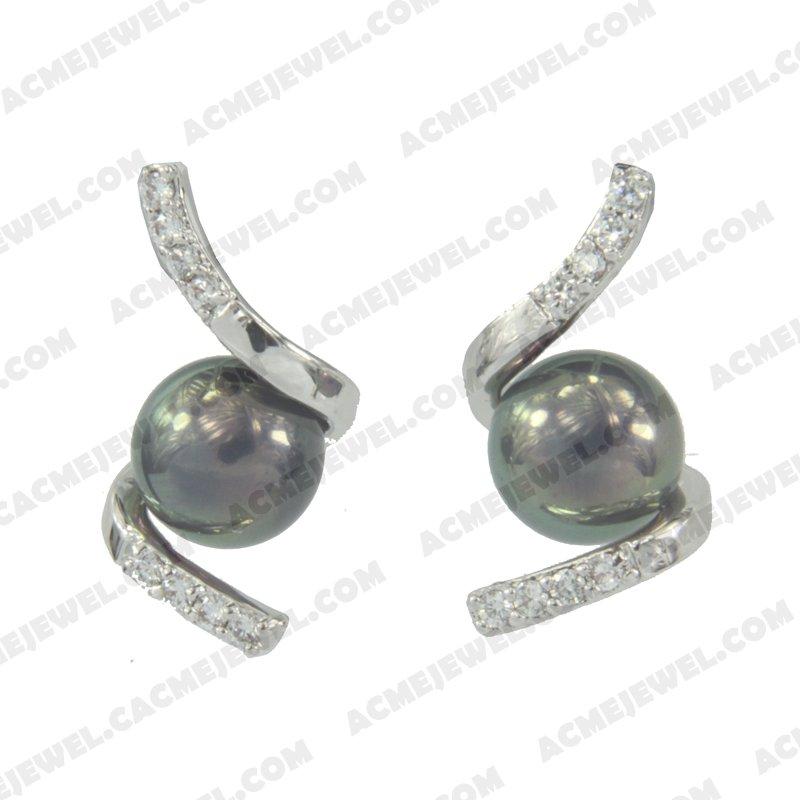 Earrings 925 sterling silver   Rhodium 