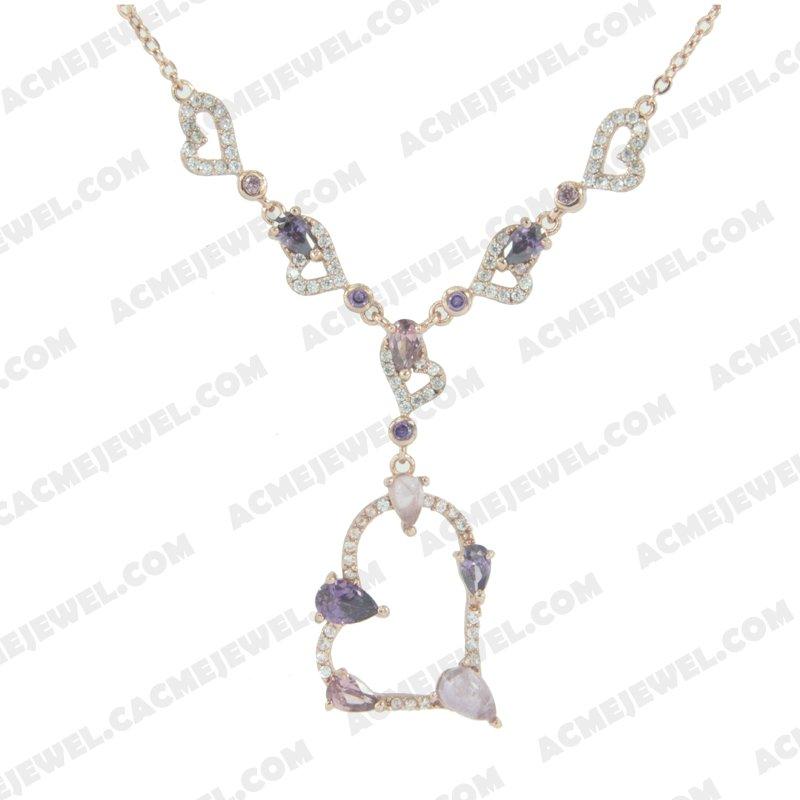 Necklace 925 Sterling Silver  Rose gold 