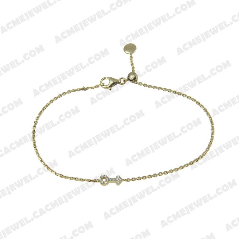 Bracelets & Bangles 925 Sterling Silver  Gold