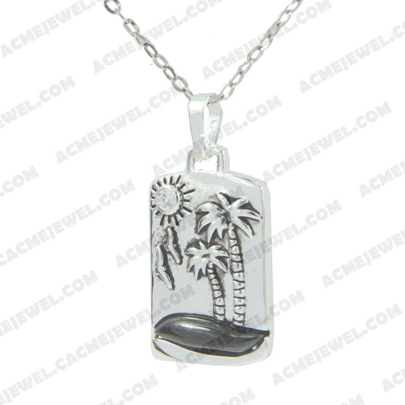 Pendants 925 sterling silver  2-tone Rhodium and black smear