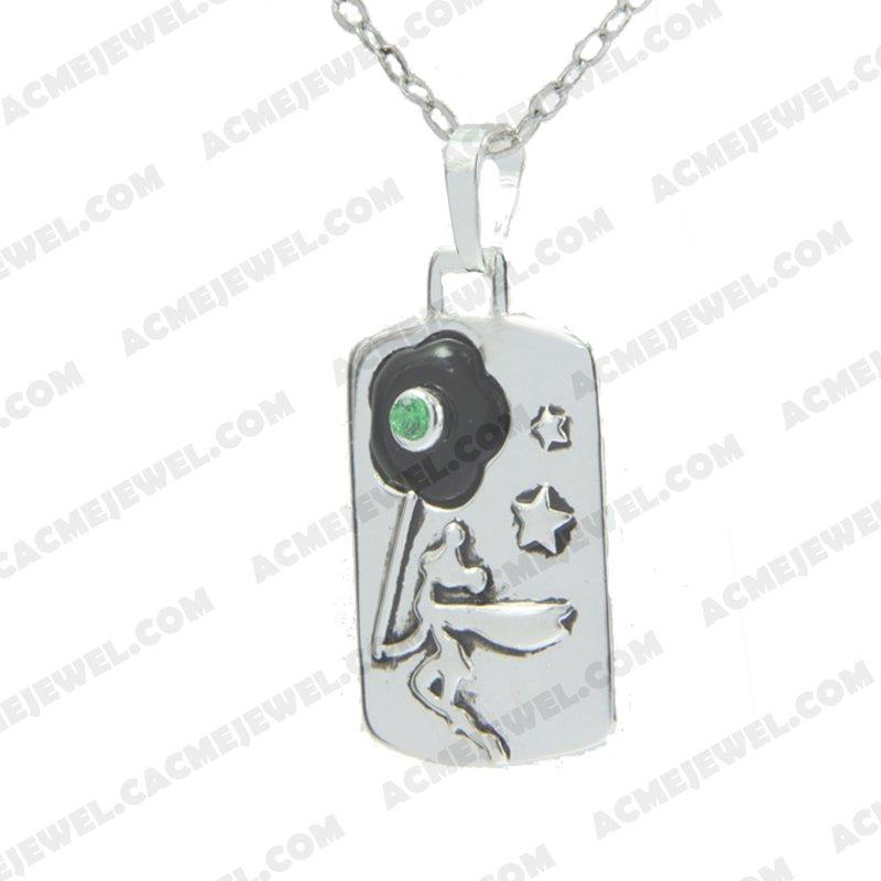 Pendants 925 sterling silver  2-tone Rhodium and black smear